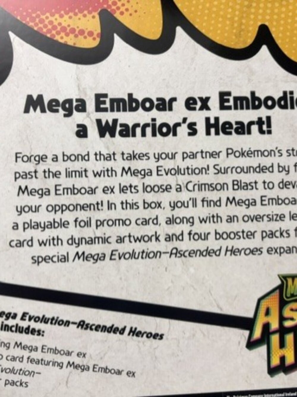 Pokémon TCG: Mega Evolution-Ascended Heroes Mega Emboar ex Box - Picture 5 of 6